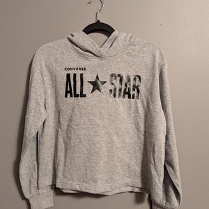 Converse Gray All Star Hoodie With Sparkle
